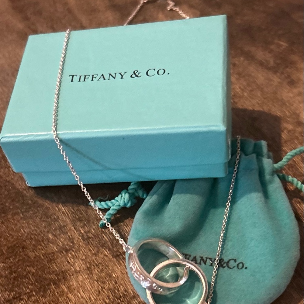 Tiffany & Co. Silver Double Ring Necklace